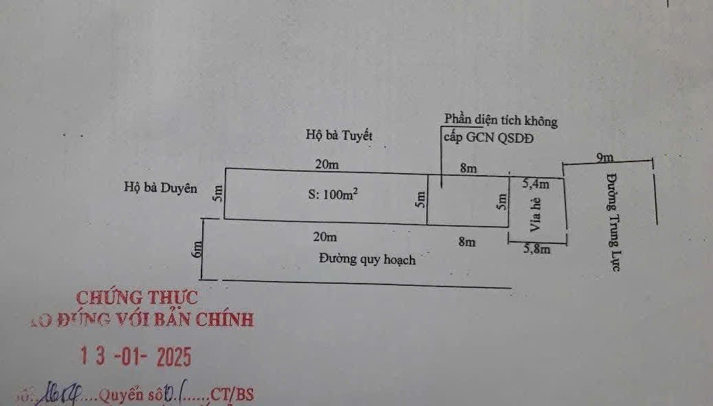❌❌Bán nhà mặt đường Trung Lực - 100m 3 tầng -  vị trí đẹp 15991277