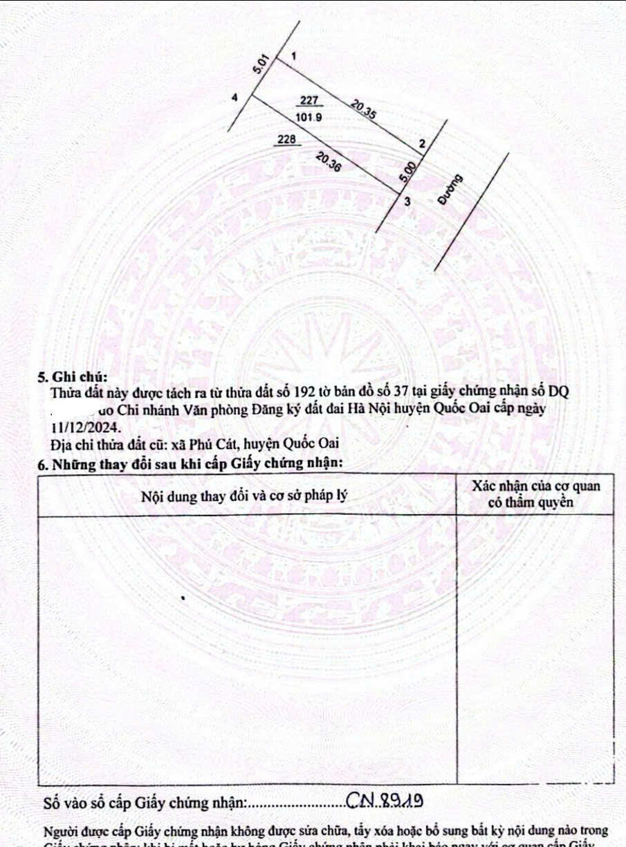 Cơ Hội Đầu Tư Quốc Oai Cắt Lỗ Sâu 3 Giá Sát Quốc Lộ 21 15991311