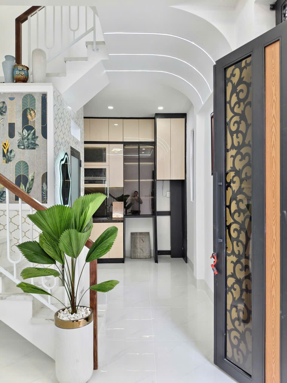 Chỉ 1 tỷ 590 triệu nhà xinh 1 lầu sang trọng với kiến trúc hiện đại  15991626