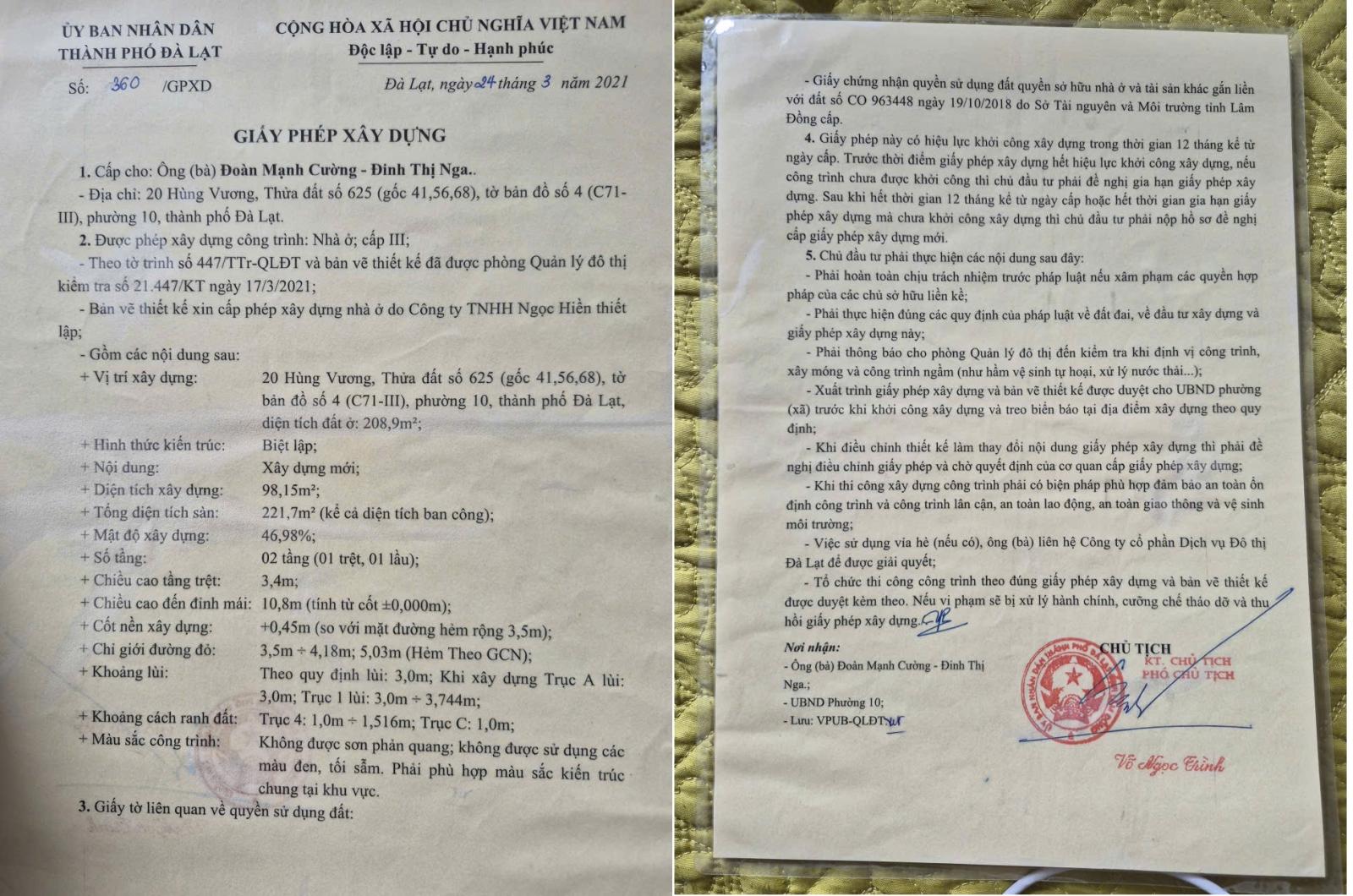 CHÍNH CHỦ BÁN NHANH CĂN BIỆT THỰ Phường 10 Đà Lạt, Lâm Đồng 15991665
