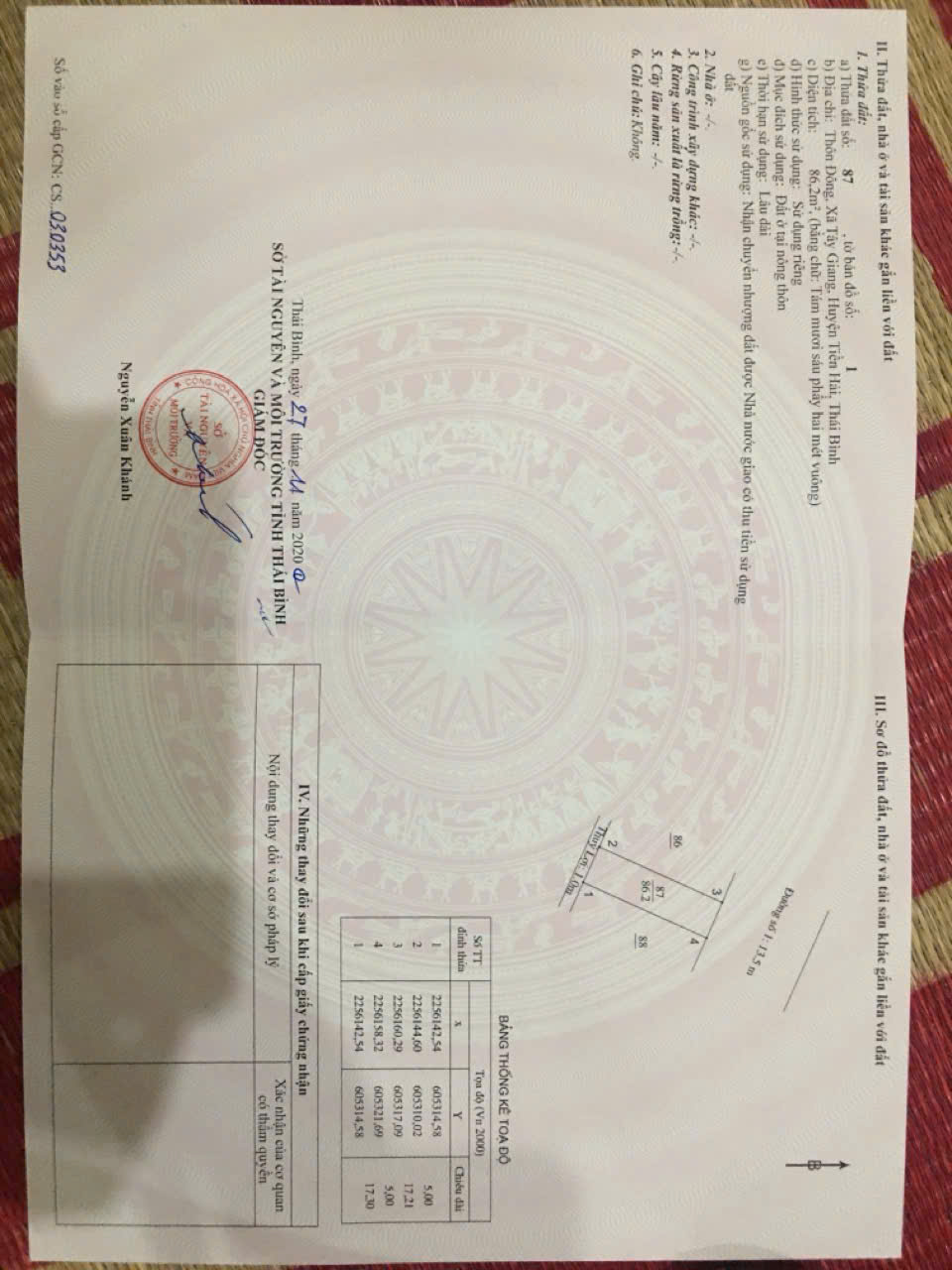 SỞ HỮU NGAY LÔ ĐẤT ĐẸP - GIÁ TỐT - Vị Trí Đắc Địa Tại Thôn Đông, Xã Tây Giang, Huyện Tiền Hải, Thái 15991679