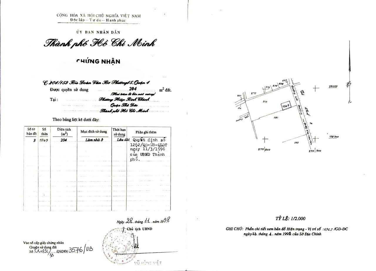 GIÁ TỐT - CHÍNH CHỦ Cần Bán Nhanh Lô Đất Đẹp Mặt Tiền Đường Hiệp Bình - TP Thủ Đức. 15991684