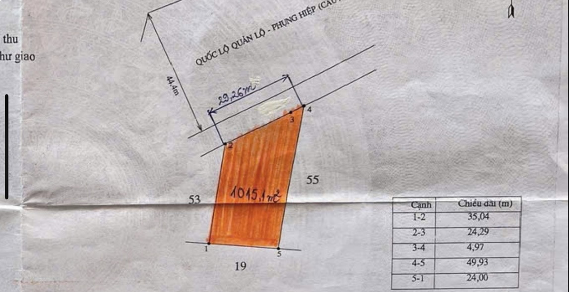 CẦN CHUYỂN NHƯỢNG ĐẤT MẶT TIỀN ĐƯỜNG QUẢN LỘ, PHỤNG HIỆP, TỈNH CÀ MAU 15991762
