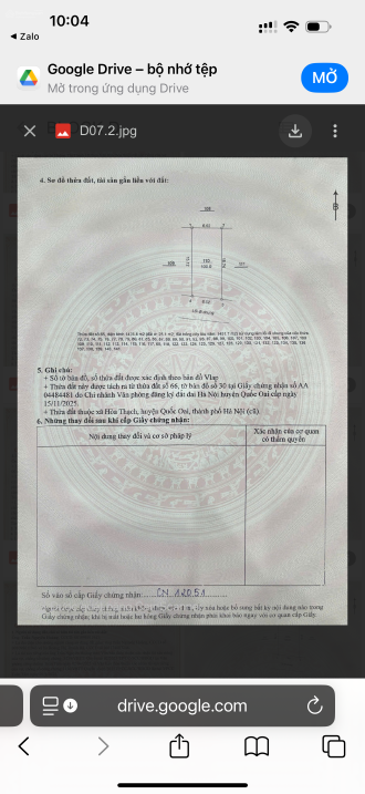 Chính chủ cần bán lô đất tại Hòa Lạc cách Quốc lộ 21 300m diện tích 100m2 mặt tiền 6m Giá Siêu Rẻ 15991803