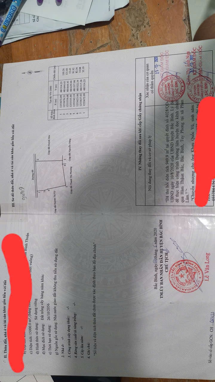 ĐẤT ĐẸP – GIÁ TỐT CẦN BÁN GẤP LÔ ĐẤT VỊ TRÍ ĐẮC ĐỊA TẠI Xã Phan Lâm. Bắc Bình, Bình Thuận 15991872