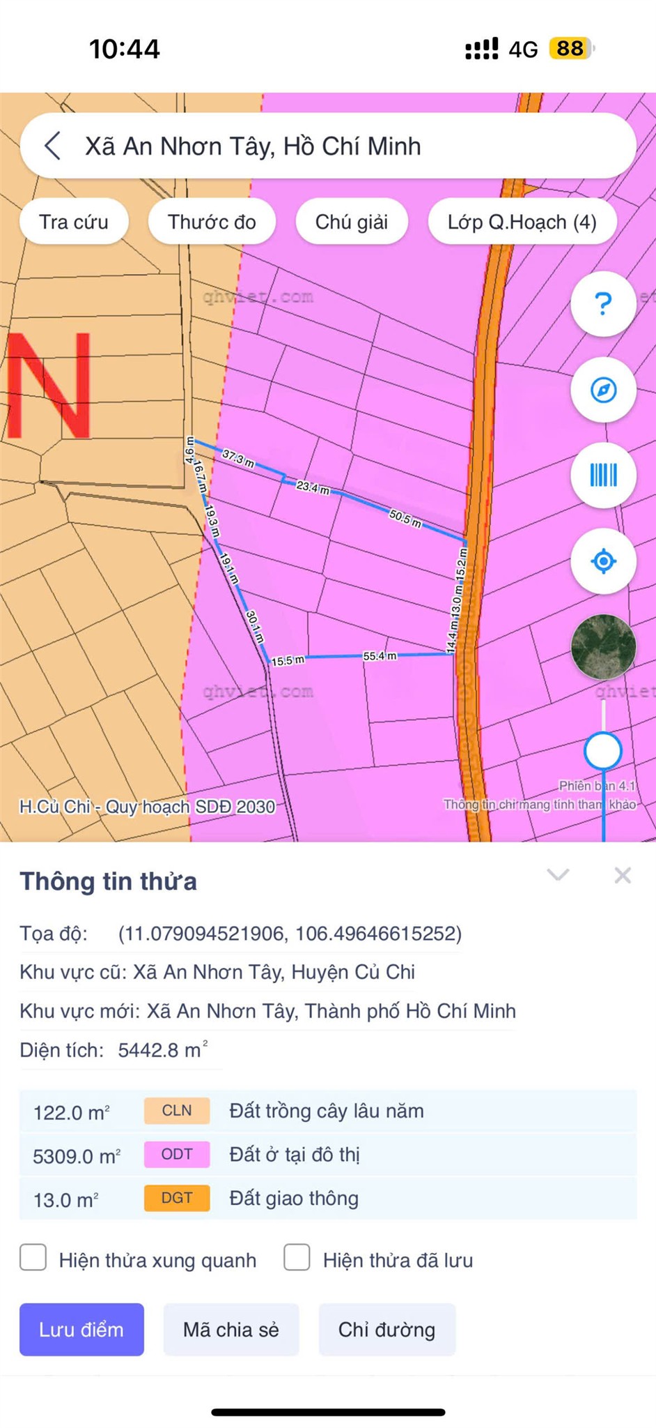 ĐẤT ĐẸP – GIÁ TỐT–CẦN BÁN ĐẤT 3 MẶT TIỀN TẠI  Đường Đào Thị Thơm, Xã An Nhơn Tây, Củ Chi, TP.HCM 15991963