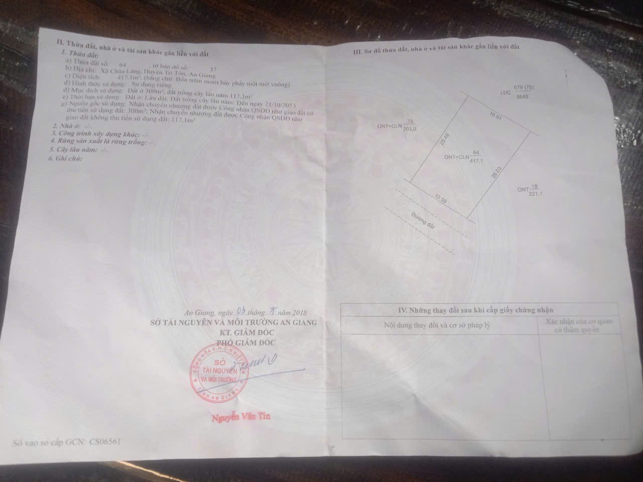 ĐẤT ĐẸP - ĐẦU TƯ SINH LỜI - Chính Chủ Bán 2 Lô Đất Tại Xã Châu Lăng, Tri Tôn, An Giang 15991964