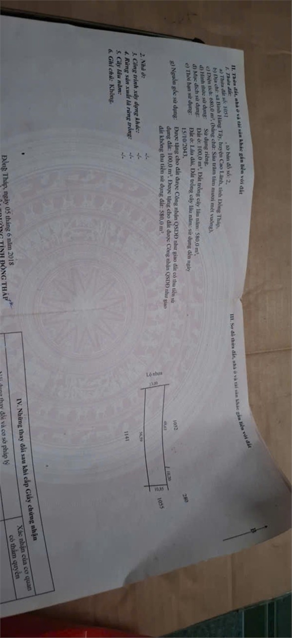 GIÁ TỐT - CHÍNH CHỦ Cần Bán Nhanh Lô Đất Vị Trí Tại Cao Lãnh, Tỉnh Đồng Tháp 15991965