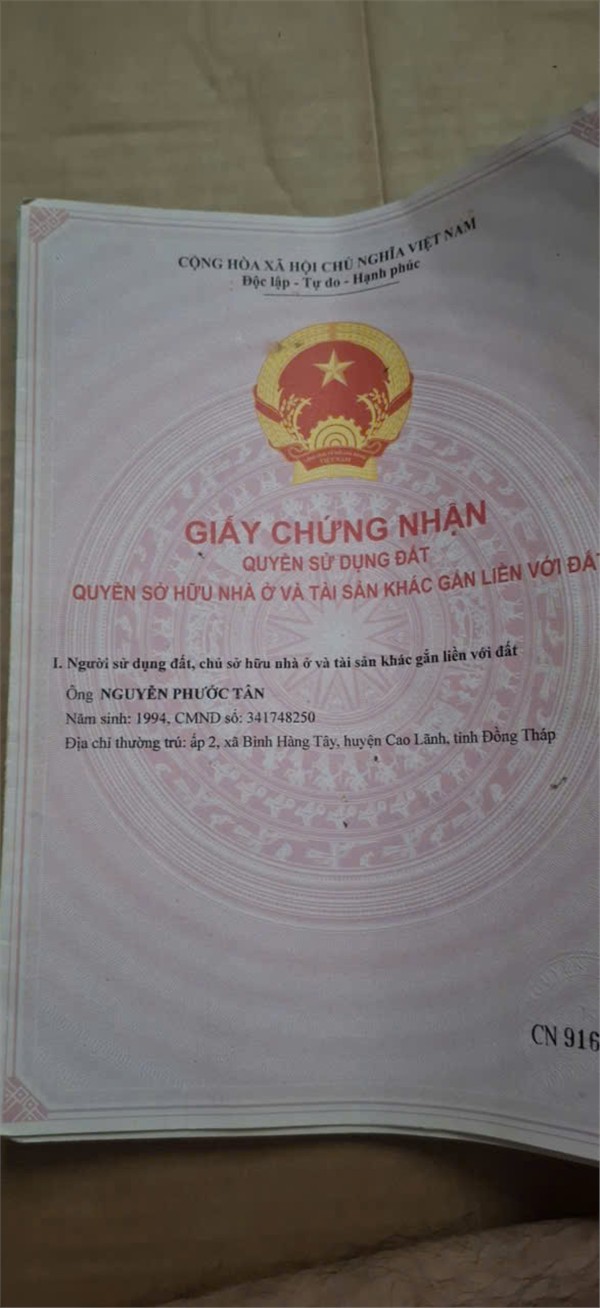 GIÁ TỐT - CHÍNH CHỦ Cần Bán Nhanh Lô Đất Vị Trí Tại Cao Lãnh, Tỉnh Đồng Tháp 15991965
