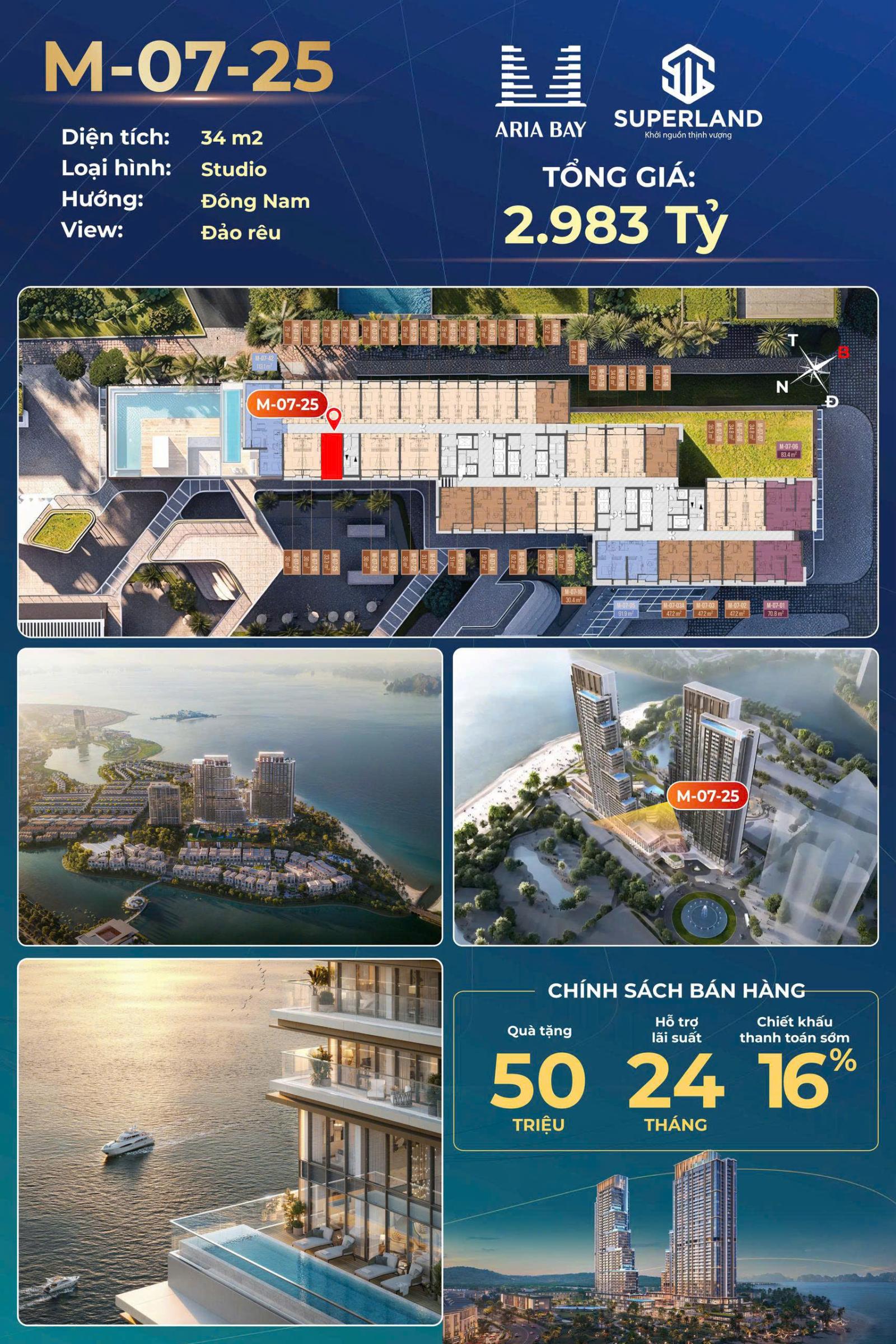 Chỉ từ gần 800 triệu – sở hữu ngay studio sát biển tại Aria Bay Hạ Long 15992114