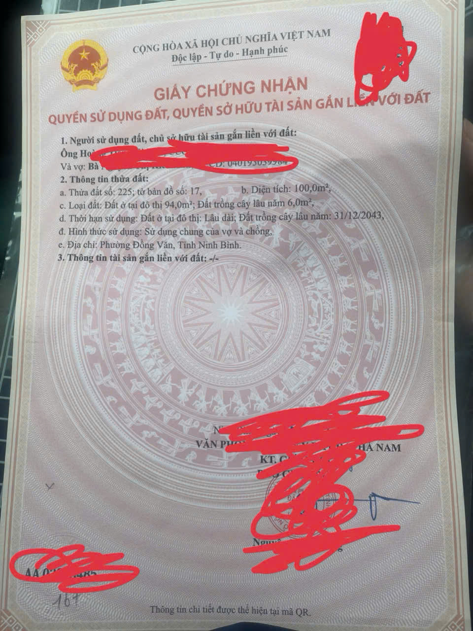 CHÍNH CHỦ BÁN ĐẤT TDP BÙI – GIÁ 2,5 TỶ – Ô TÔ VÀO TẬN ĐẤT 15992363