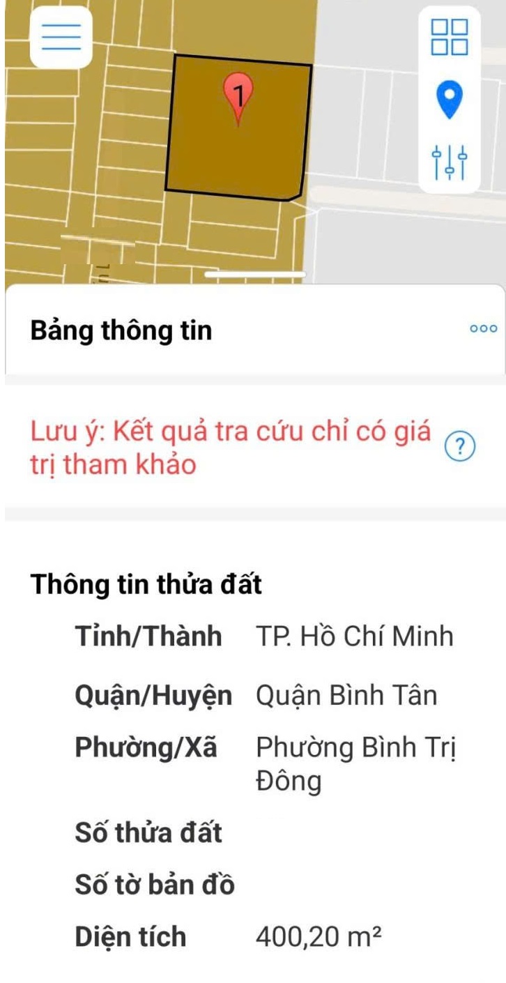 Bán Đất Hẻm 8m Tân Hòa Đông - gần Phan Anh, 20x20m, CN 400m2 thổ, tiện xây, 21,9 tỷ 15992564