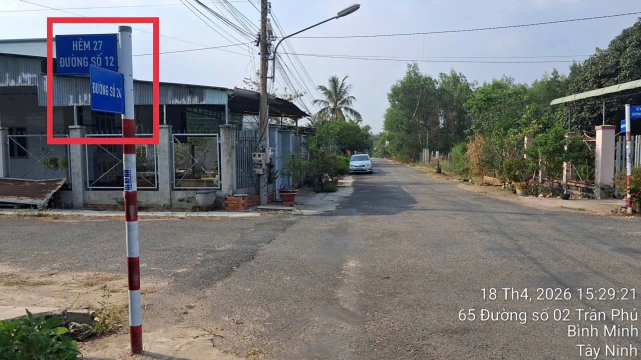 VỊ TRÍ ĐẸP – GIÁ TỐT  – Chính Chủ Bán Đất Đường số 24 đường Bời Lời, Phường Bình Minh, Tây Ninh 15992580