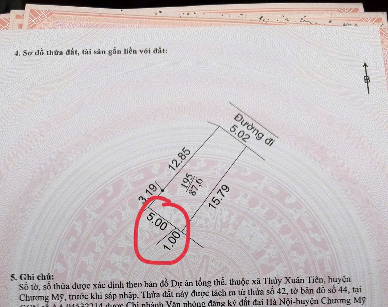 Chính chủ mảnh 87,6m2 full thổ cư 15992607