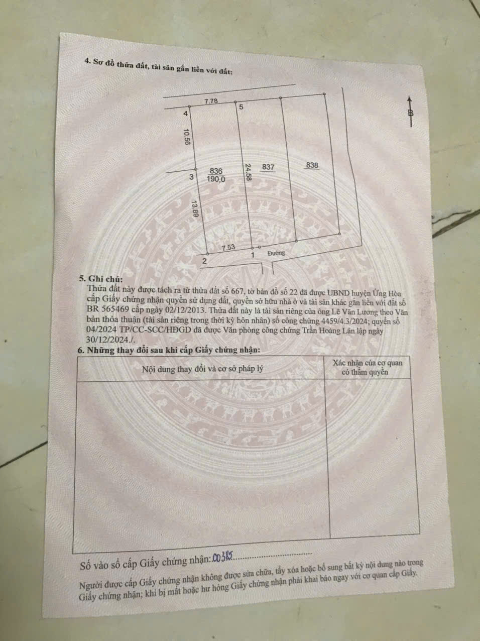 Đất thổ cư Tu Lễ, Kim Đường, 190m2, MT7.5m, nở hậu, 2 thoáng, 2 tỷ Ứng Hòa 15992751