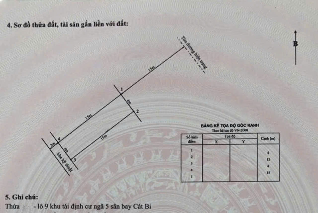 BÁN ĐẤT LÔ 9 LÊ HỒNG PHONG – HẢI AN – KHE SAU 2M – GIÁ 117TR/M² 15992841