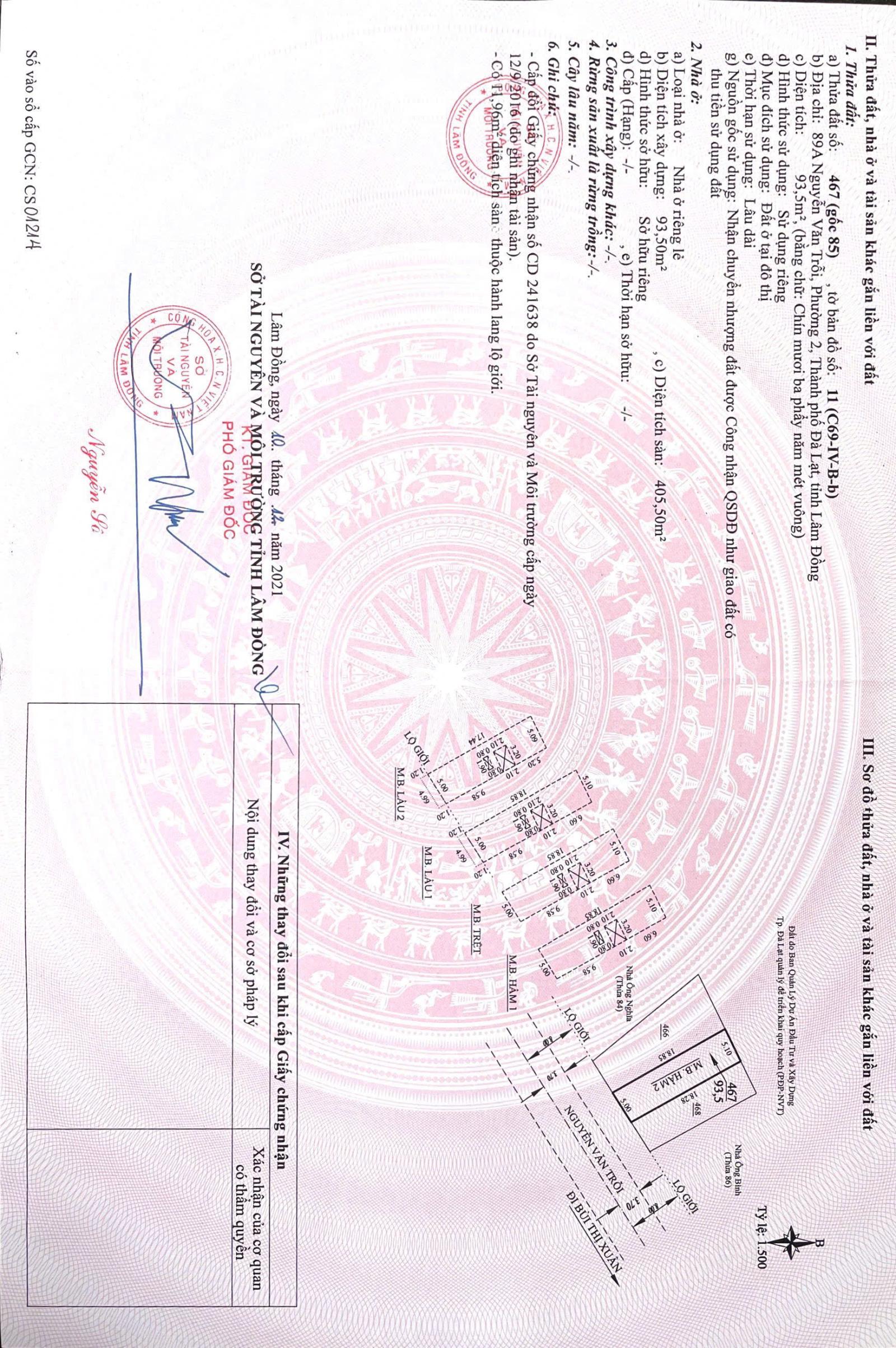 BÁN KHÁCH SẠN ĐANG KINH DOANH ĐƯỜNG NGUYỄN VĂN TRỖI Phường 2 Đà Lạt, Lâm Đồng 15993160