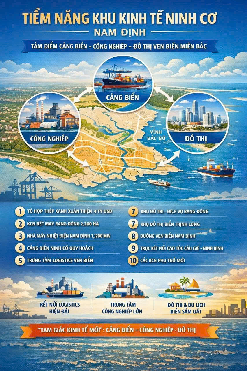 BÁN NHANH LÔ ĐẤT MẶT BIỂN SÁT KHU KINH TẾ NINH CƠ 110M2 CHỈ 1.3 TỶ SDCC HẠ TẦNG HOÀN THIỆN 15993210