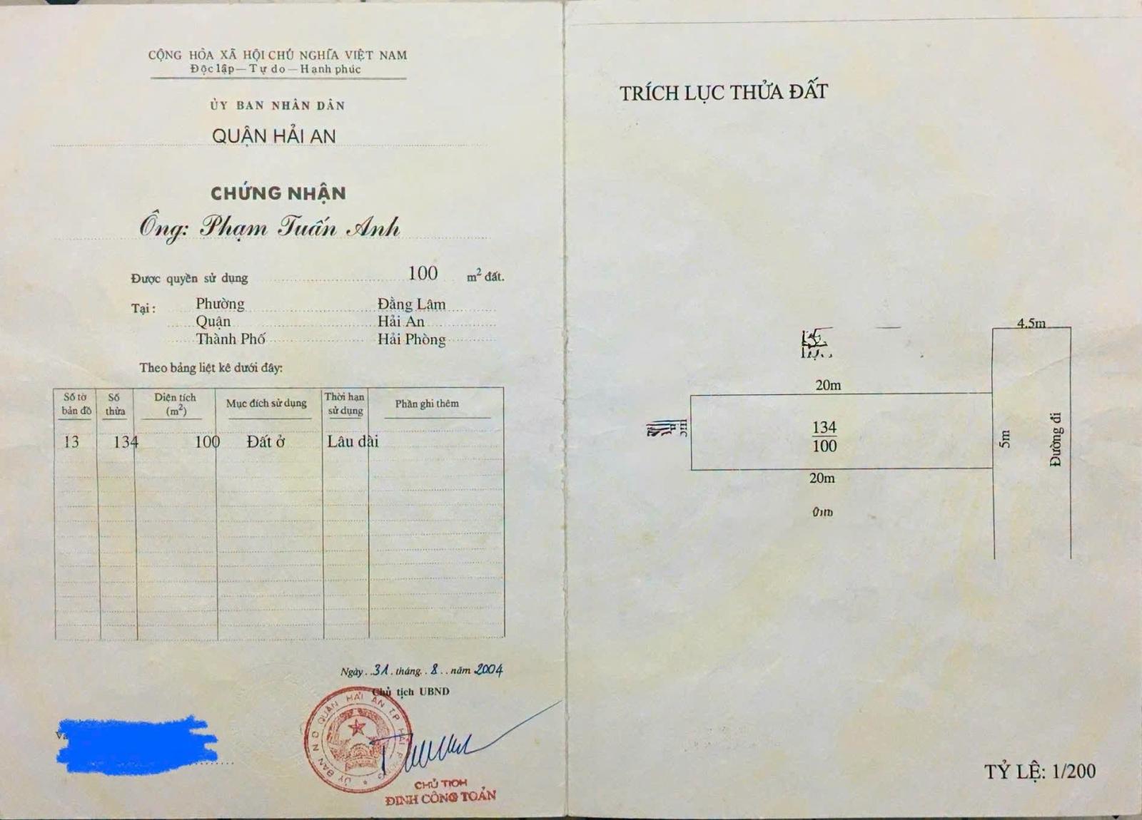 💋💋Bán đất mặt đường Trung Lực - 100m - Ngang 5m - gần Lê Hồng Phong 15993217