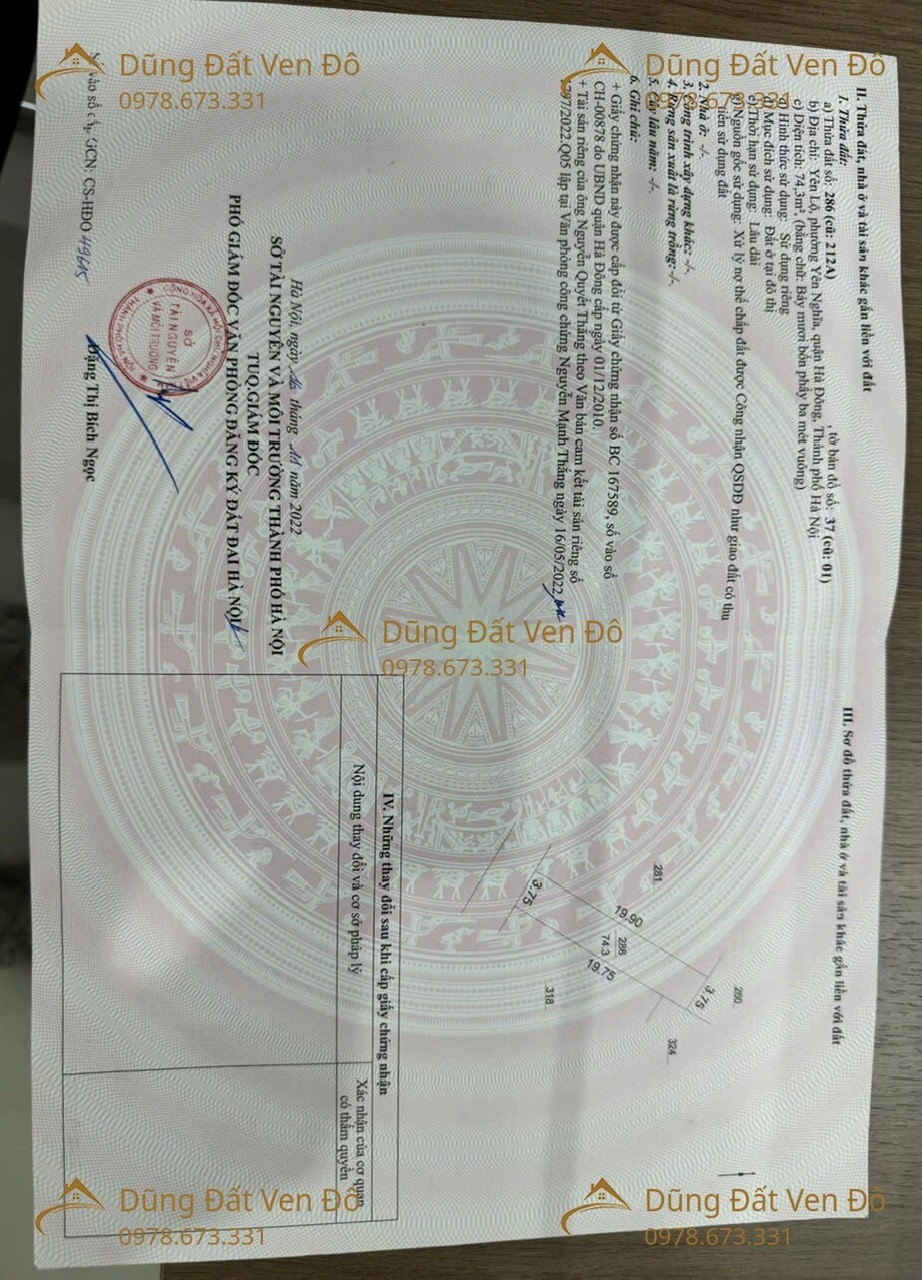 BÁN ĐẤT TRUNG TÂM YÊN NGHĨA – OTO VÀO ĐẤT 15993349