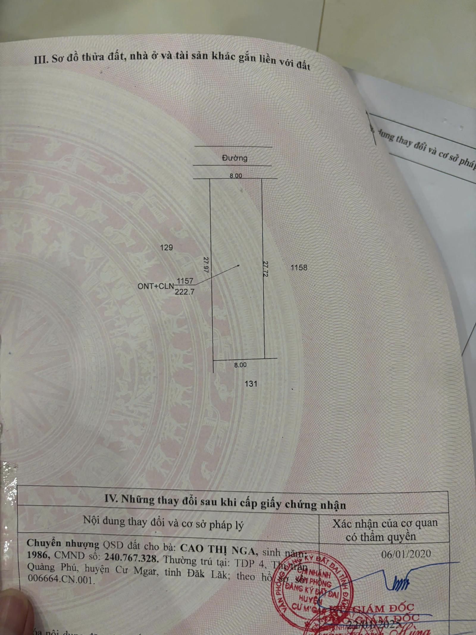 BÁN ĐẤT CHỢ CHIỀU – XÃ QUẢNG PHÚ - TRƯỚC ĐÂY LÀ QUẢNG TIẾN, huyện Cư M'gar, tỉnh Đắk Lắk 15993358