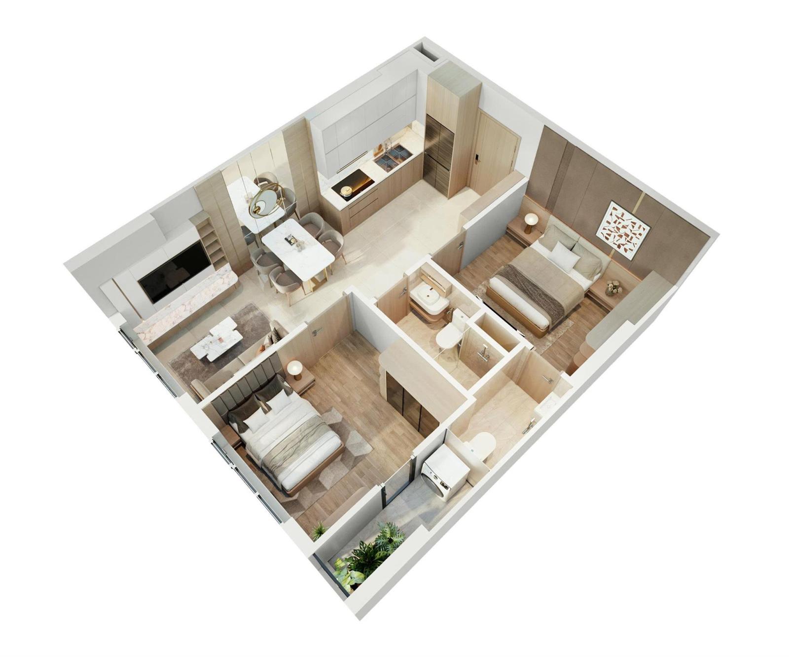 2PN 2VS TẦNG 22 – VIEW ĐẸP KHÔNG CHẮN  GIÁ 2,25 TỶ (ĐÃ VAT) 15993466