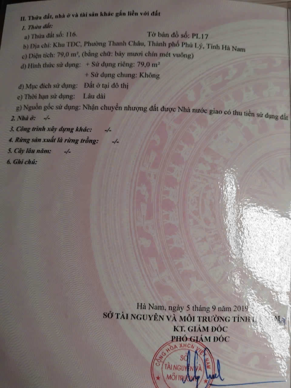 Mình chính chủ cần bán 01 Lô Siêu Rẻ Khu Phân Lô Công An Bộ Đội Thanh Châu, Phủ Lý 15993545