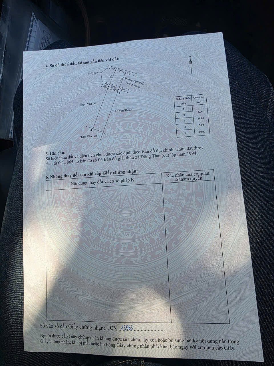 Bán đât ở gần mặt đường trục Kiến Phong Đồng Thái p.An Hải 100 m2, 4 tỷ 15993759