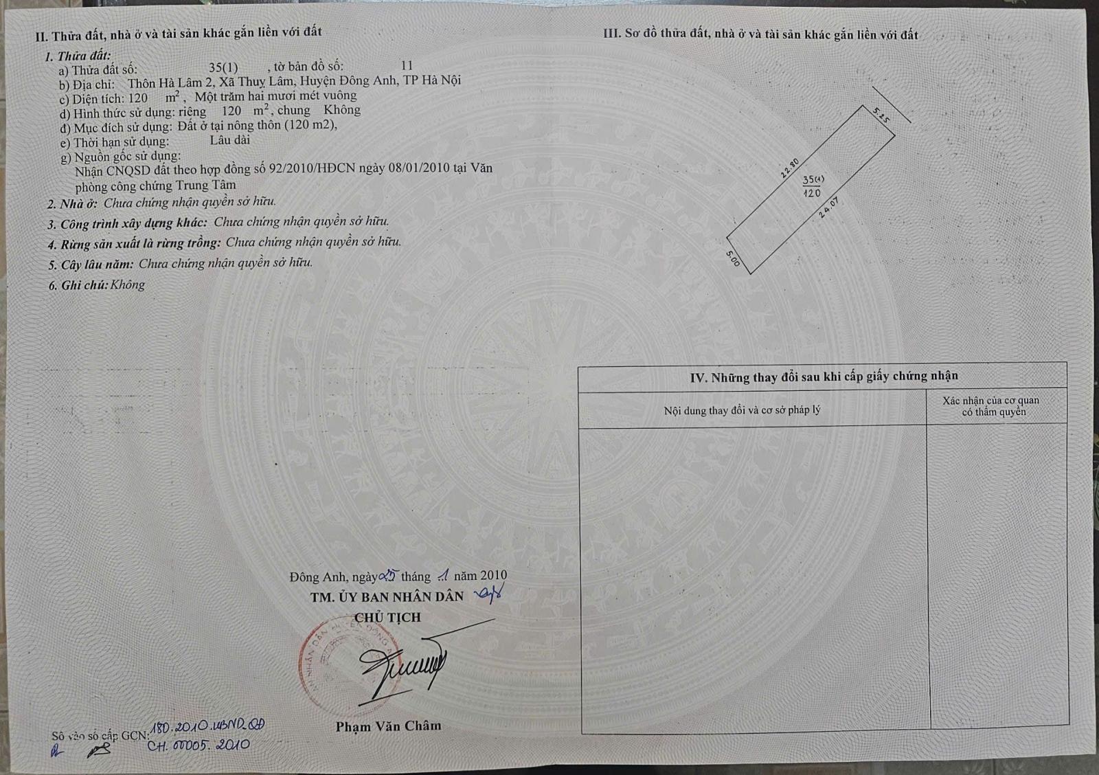 Chính chủ bán lô đất đẹp tại Hà Lâm 2, Thư Lâm, Hà Nội - Mặt tiền 5.2m - Đường thông, ô tô tránh 15993841