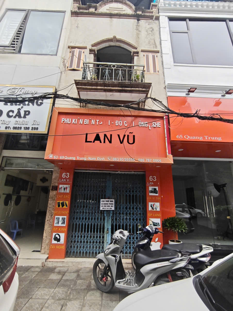 Cần cho thuê nhà  2 tầng  có diện tích ~ 20m2 Mặt Đường 63 Quang Trung - Phường  Bà triệu -  Tp Nam 15993843