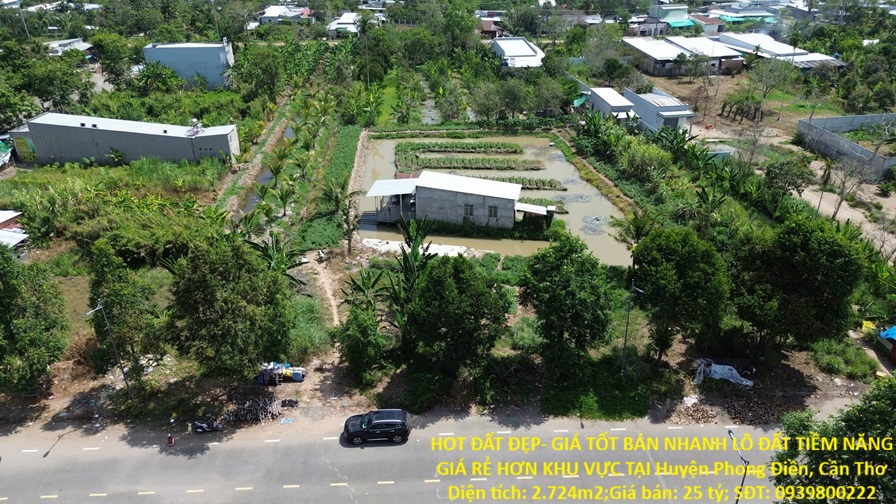 HOT ĐẤT ĐẸP- GIÁ TỐT BÁN NHANH LÔ ĐẤT TIỀM NĂNG GIÁ RẺ HƠN KHU VỰC TẠI Huyện Phong Điền, Cần Thơ 15993844