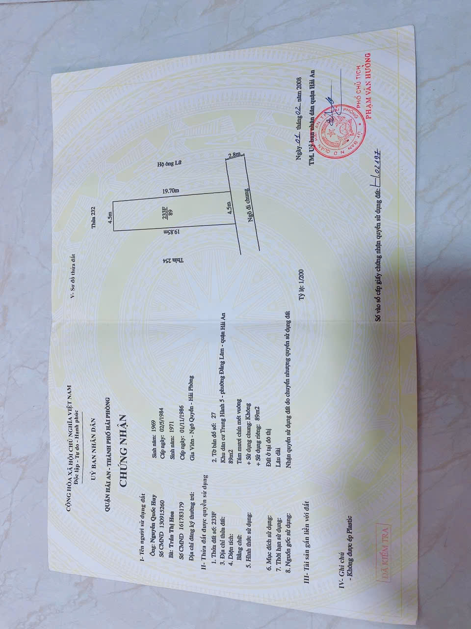 BÁN ĐẤT ĐẰNG LÂM – HẢI AN – NGÕ RỘNG – GIÁ 30TR/M² 15993911