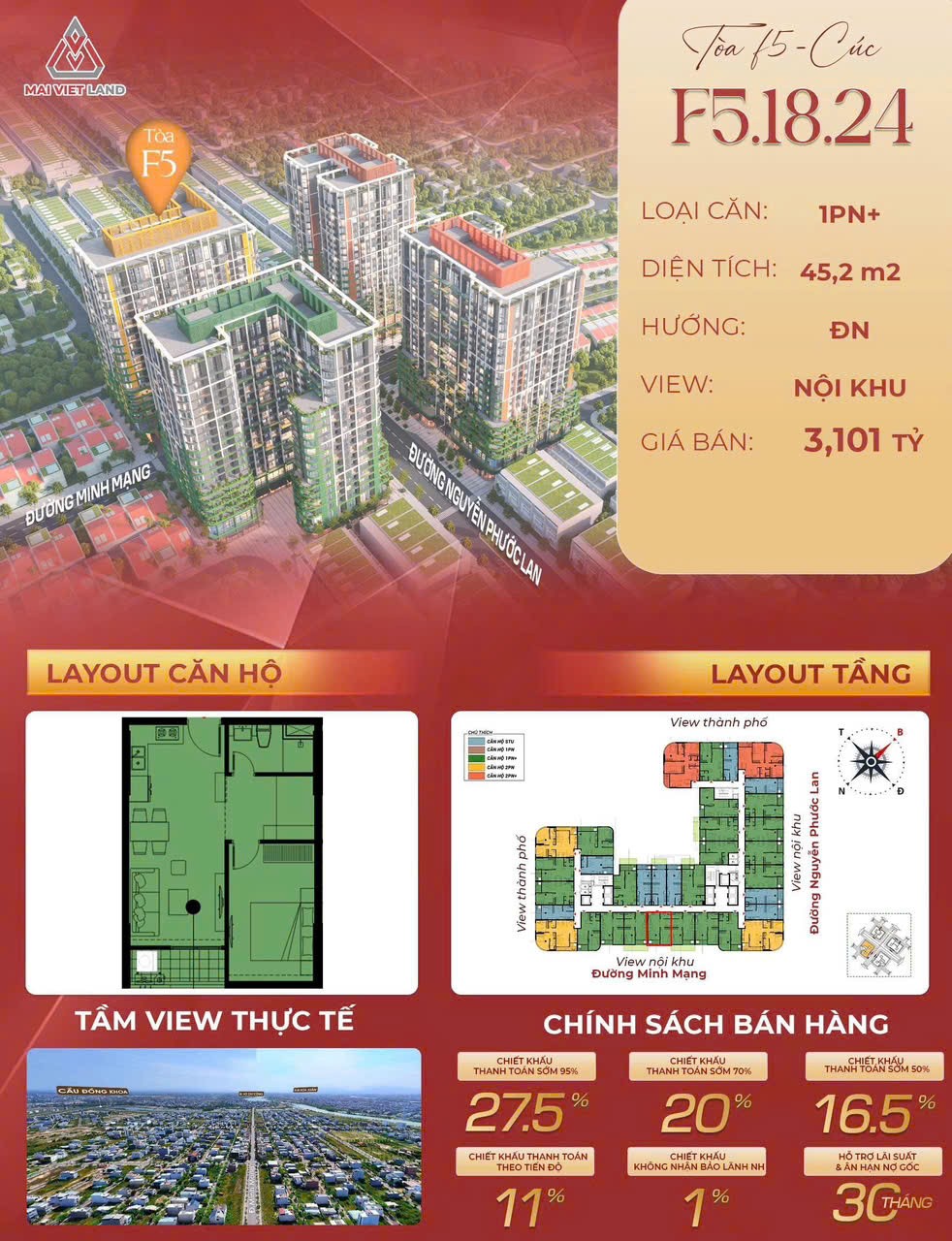 HOT HOT HOT ! Cần Bán DỰ ÁN CĂN HỘ FOURS TOWER Ngã Tư Minh Mạng Giao với Nguyễn Phước Lan TP.ĐÀ NẴNG 15993939