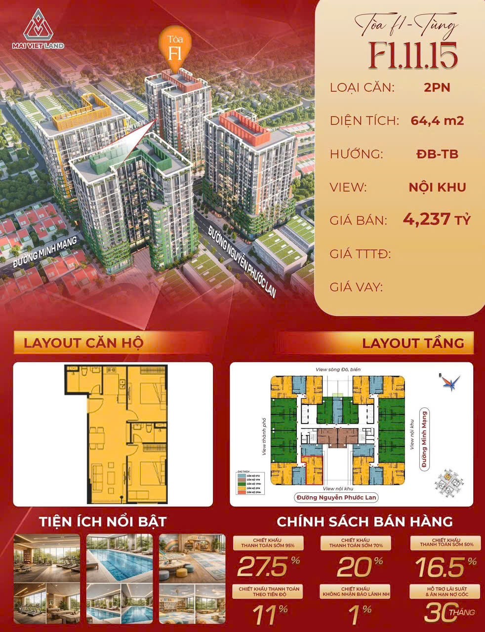 HOT HOT HOT ! Cần Bán DỰ ÁN CĂN HỘ FOURS TOWER Ngã Tư Minh Mạng Giao với Nguyễn Phước Lan TP.ĐÀ NẴNG 15993939
