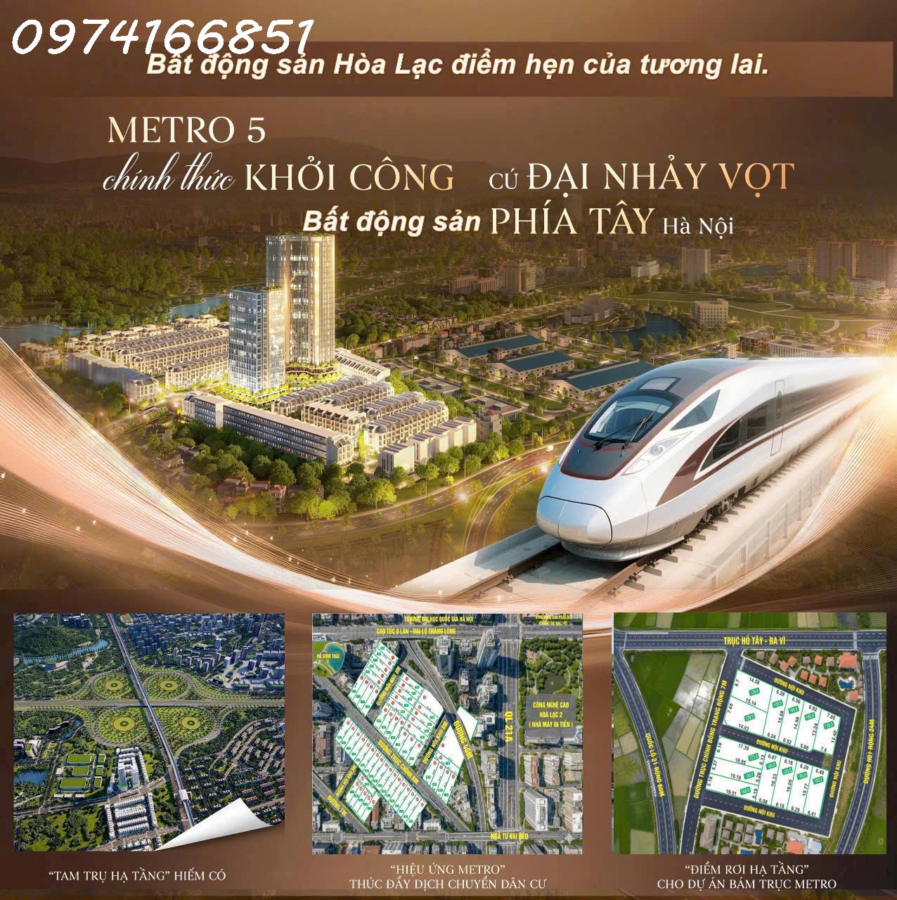 CÒN DUY NHẤT 1 LÔ ĐẤT NỀN HÒA LẠC RẤT GẦN FPT, BẢO TÀNG VŨ TRỤ VIỆT NAM. GIÁ CHỈ HƠN 4 TỶ. CAM KẾT 15994035