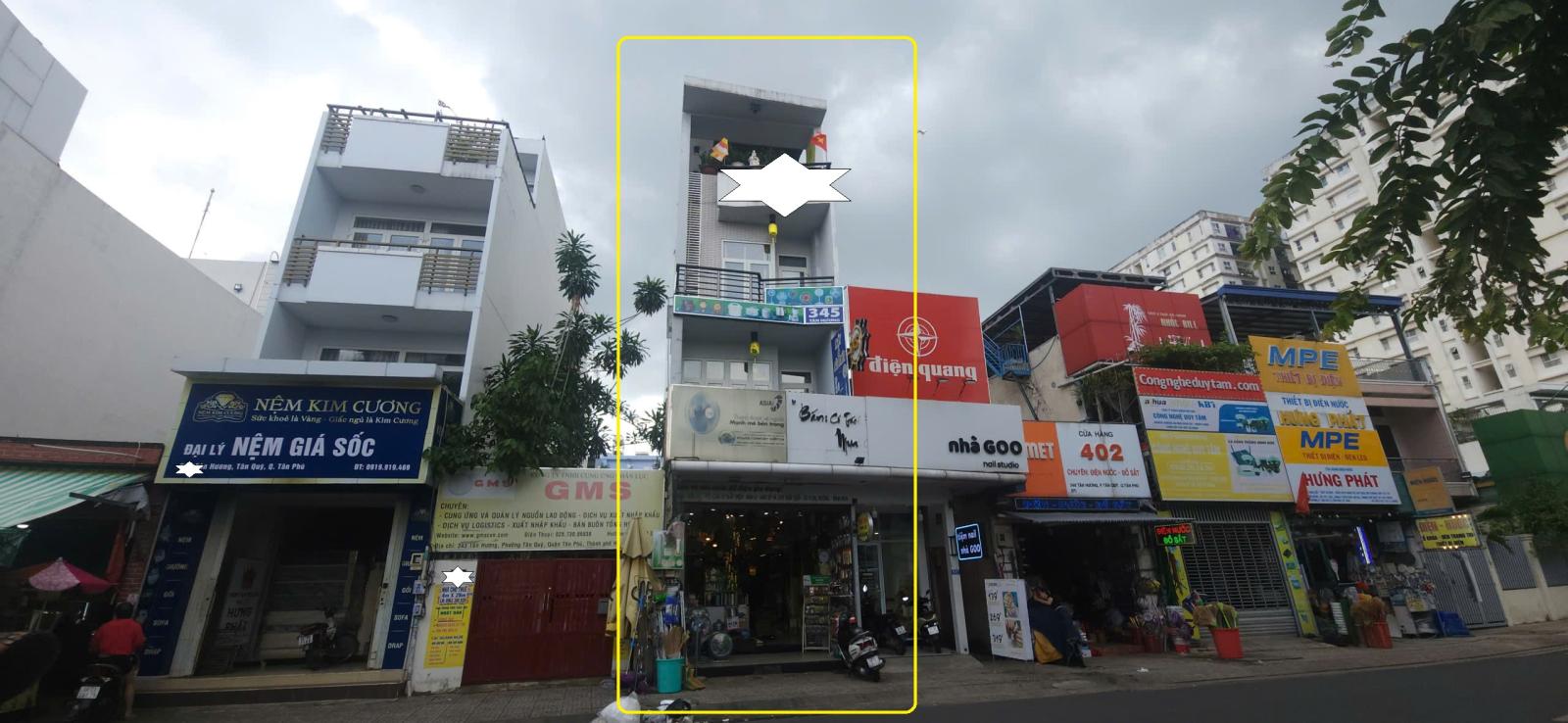 Cho thuê nhà Mặt tiền Tân Hương 80m²,3Lầu, 25Triệu - CẠNH NGÂN HÀNG - NGÃ TƯ 15994147