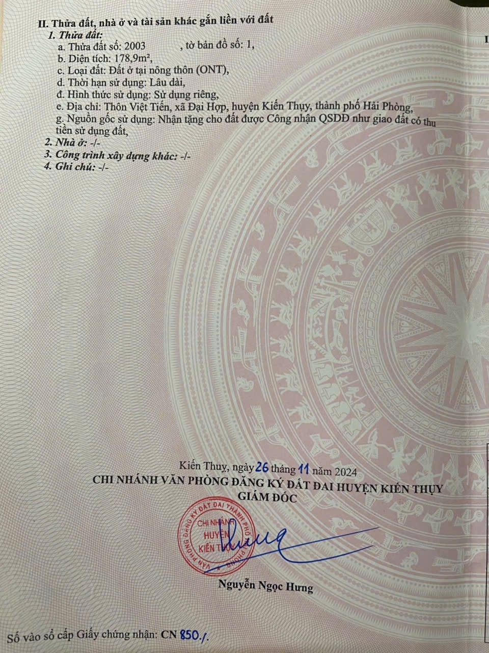 SIÊU PHẨM 178,9M2 VIỆT TIẾN, ĐẠI HỢP – NGANG KHỦNG 10,45M – SÁT TÁI ĐỊNH CƯ 15994224