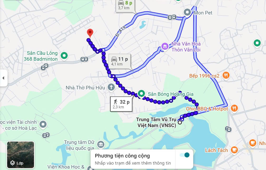 CHÍNH CHỦ BÁN LÔ ĐẤT HÒA LẠC, MẶT ĐƯỜNG TỈNH 420. CÁCH TRUNG TÂM VŨ TRỤ VIỆT NAM 2,3KM. VỊ TRÍ LÕI 15994289