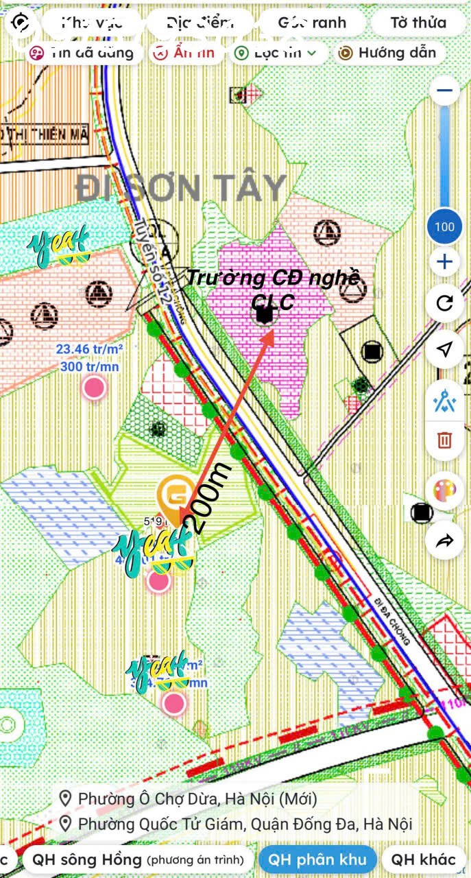 HÀNG HIẾM - ĐẤT SÁT DỰ ÁN ĐẤT ĐẤU GIÁ TẠI HÒA LẠC - LÀN 2 QL21 15994302