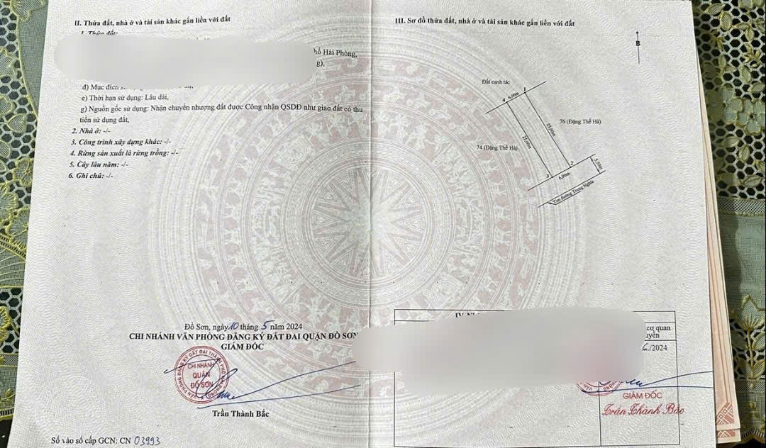 BÁN ĐẤT MẶT ĐƯỜNG TRUNG NGHĨA – ĐỒ SƠN – MẶT TIỀN RỘNG – GIÁ 17,5TR/M² 15994321