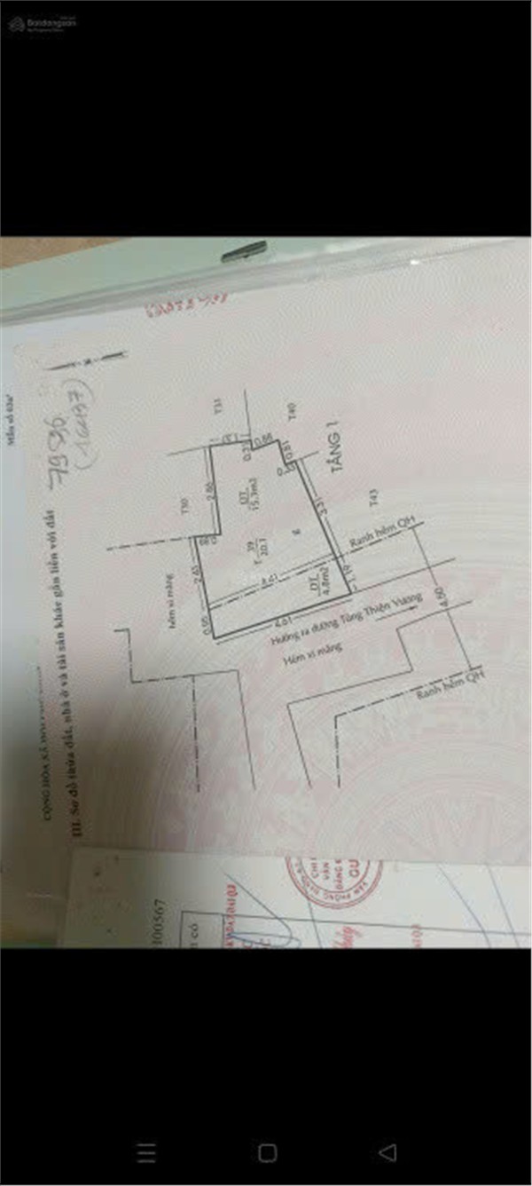 NHÀ ĐẸP – GIÁ TỐT – CẦN BÁN GẤP CĂN NHÀ TẠI  –Tùng Thiện Vương –Phường 11 –Quận 8 – TP Hồ Chí Minh 15994401