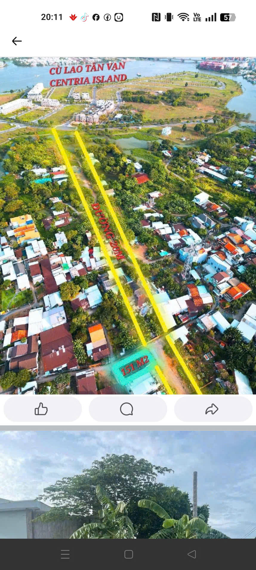 BÁN ĐẤT NỀN VỊ TRÍ ĐẸP – TRỤC CHÍNH VÀO KHU PHỨC HỢP CÙ LAO TÂN VẠN – GIÁ 4,7 TỶ 15994521