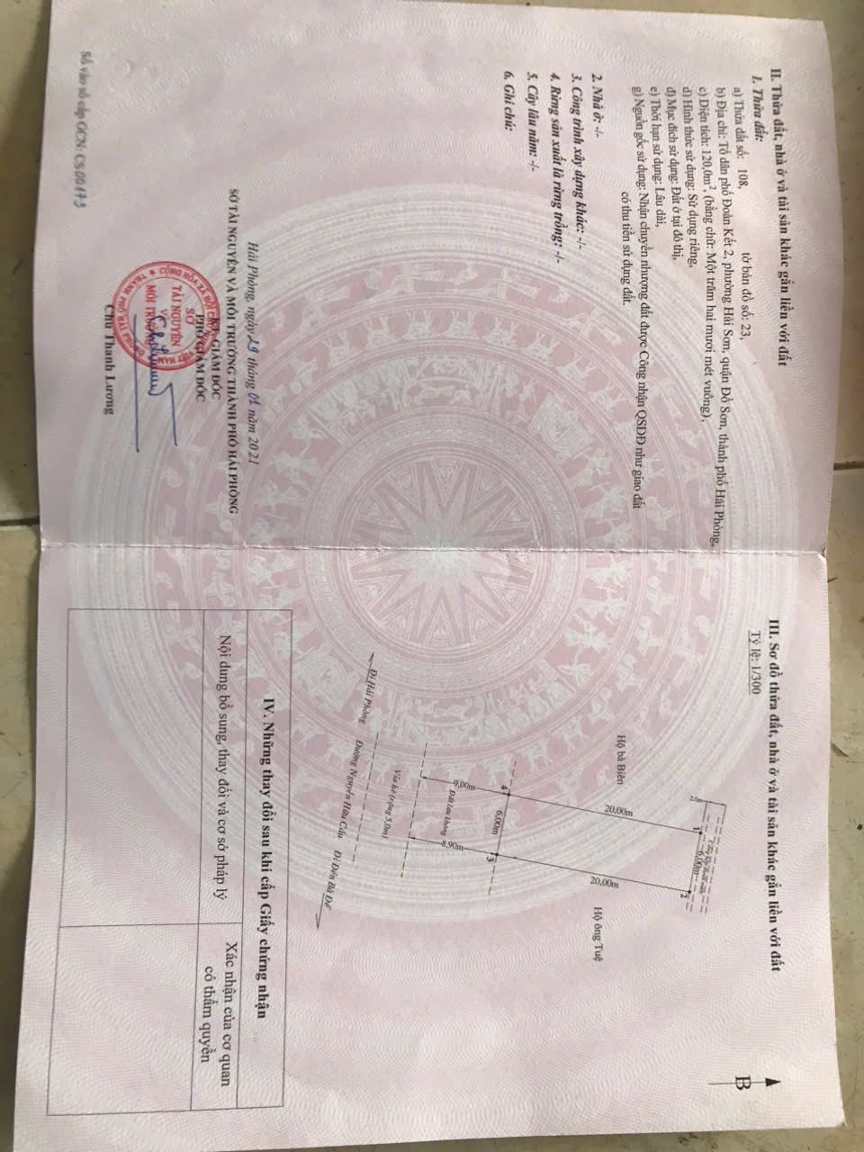 BÁN ĐẤT HẢI SƠN, ĐỒ SƠN – 120M2 – NGÕ RỘNG 5M – GIÁ 7.X TỶ-ZALO: 0567 222 555 15994652