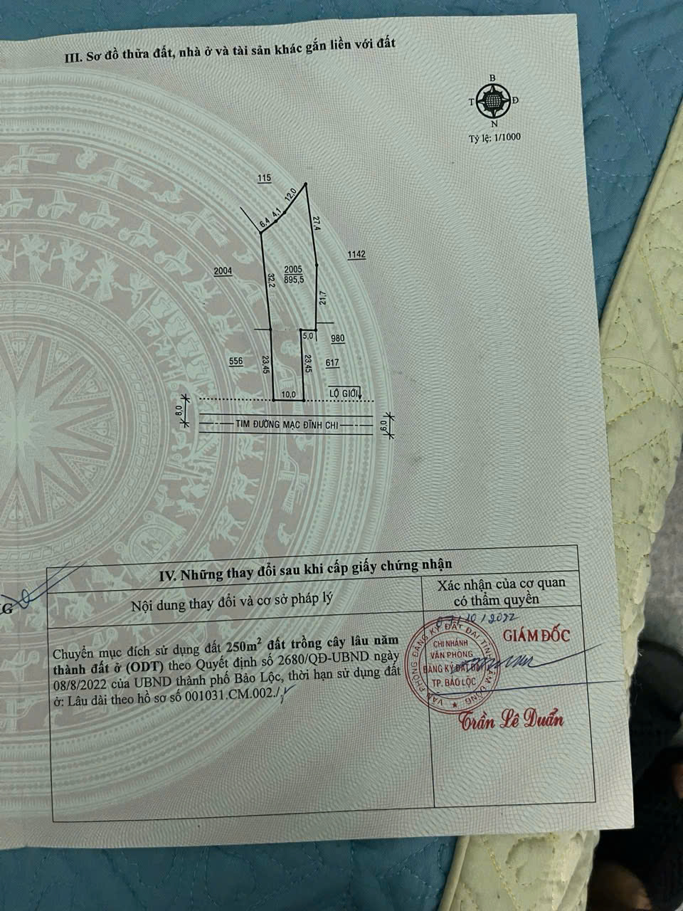 SIÊU PHẨM ĐẦU TƯ - Chính Chủ Bán Nhanh Lô Đất  Mạc Đĩnh Chi -Phường 2,  Bảo Lộc, Lâm Đồng 15994654