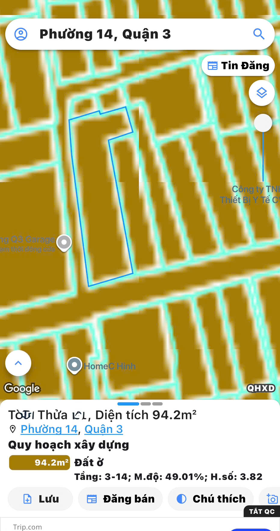 CHÍNH CHỦ 1 ĐỜI CẦN BÁN NHÀ 3 TẦNG HXH Đ.TRẦN QUANG DIỆU, P.NHIÊU LỘC, QUẬN 3 - DT SIÊU ĐẸP NGANG 15995099