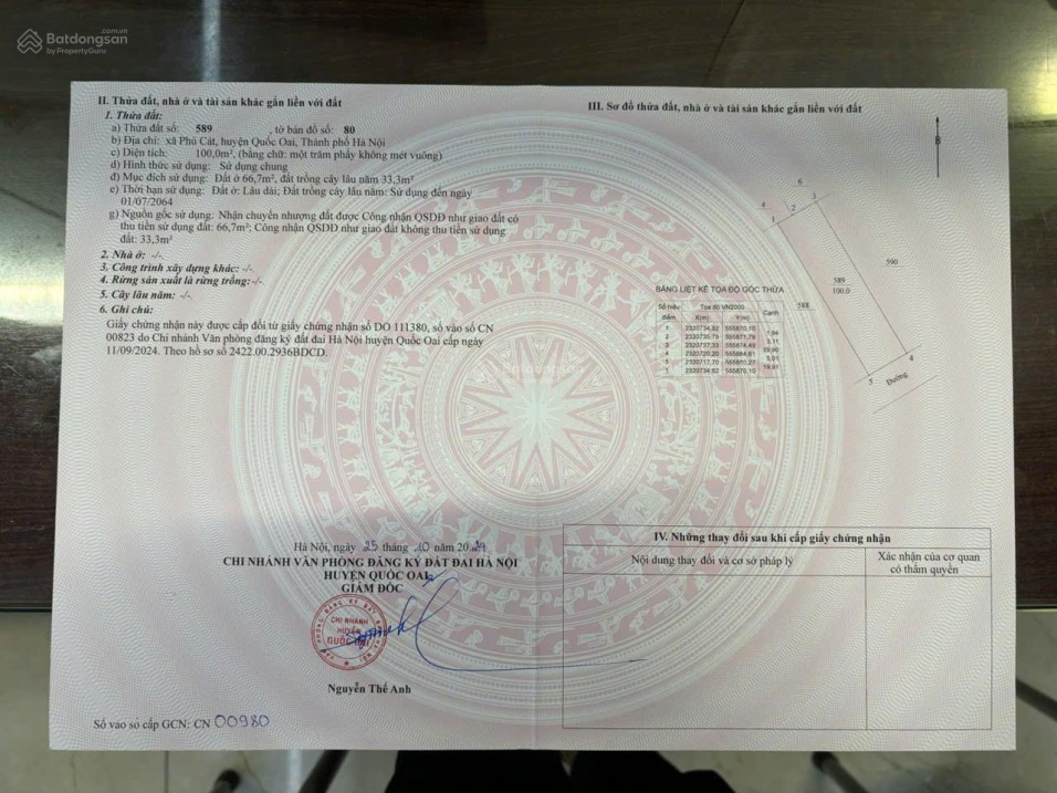 100m Tái định cư Vai Réo, xã Phú Cát giá rẻ bất ngờ 15995198