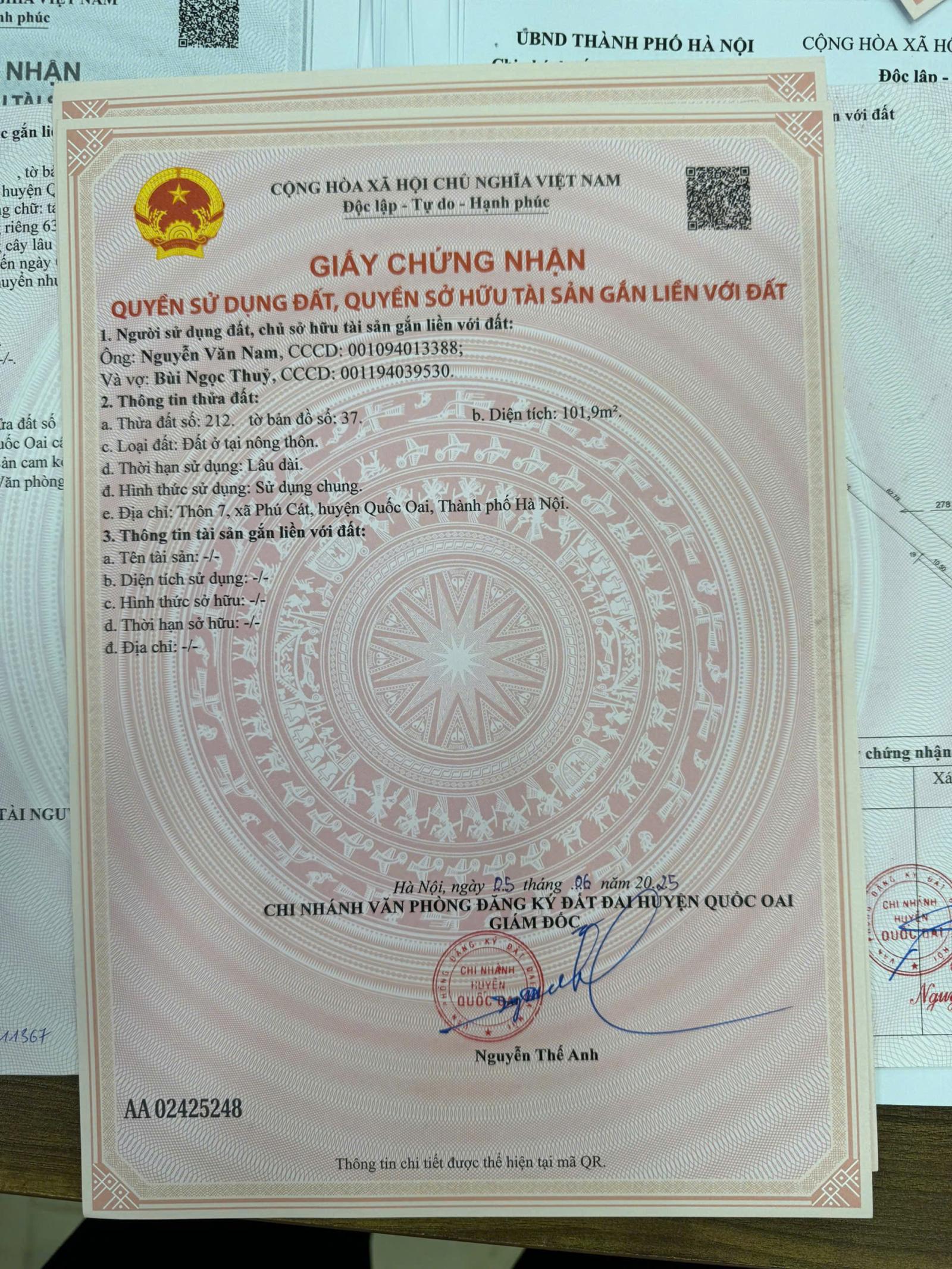 Cơ hội cuối cùng sở hữu lô đất 100m2 gần Tân Xã, khu vực trung tâm Hòa Lạc, sổ đỏ chính chủ, mặt 15995237