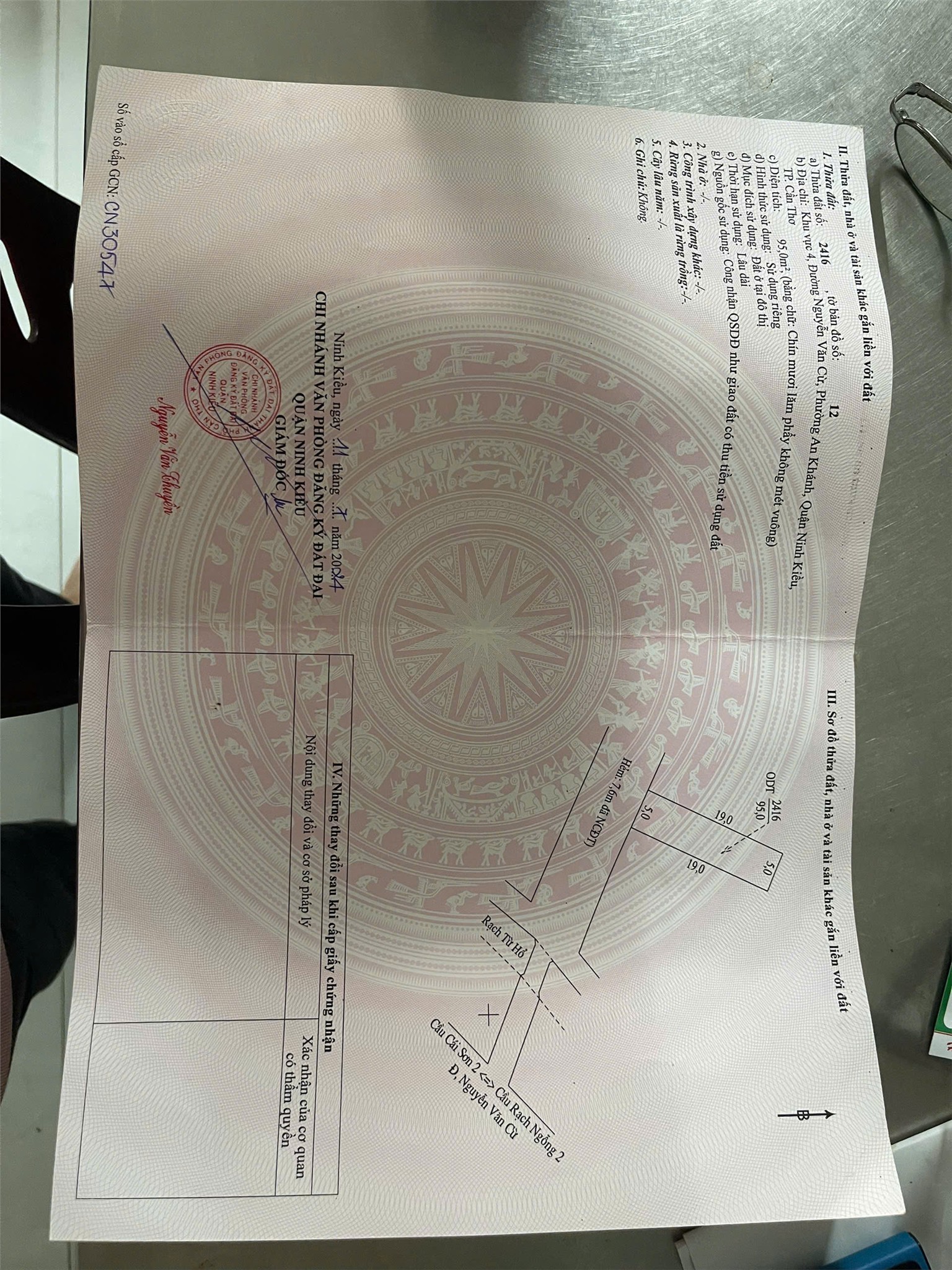 ĐẤT  ĐẸP – GIÁ TỐT  – CHÍNH CHỦ CẦN BÁN GẤP ĐẤT Tại  Phường An Khánh, Quận Ninh Kiều, Cần Thơ 15995286