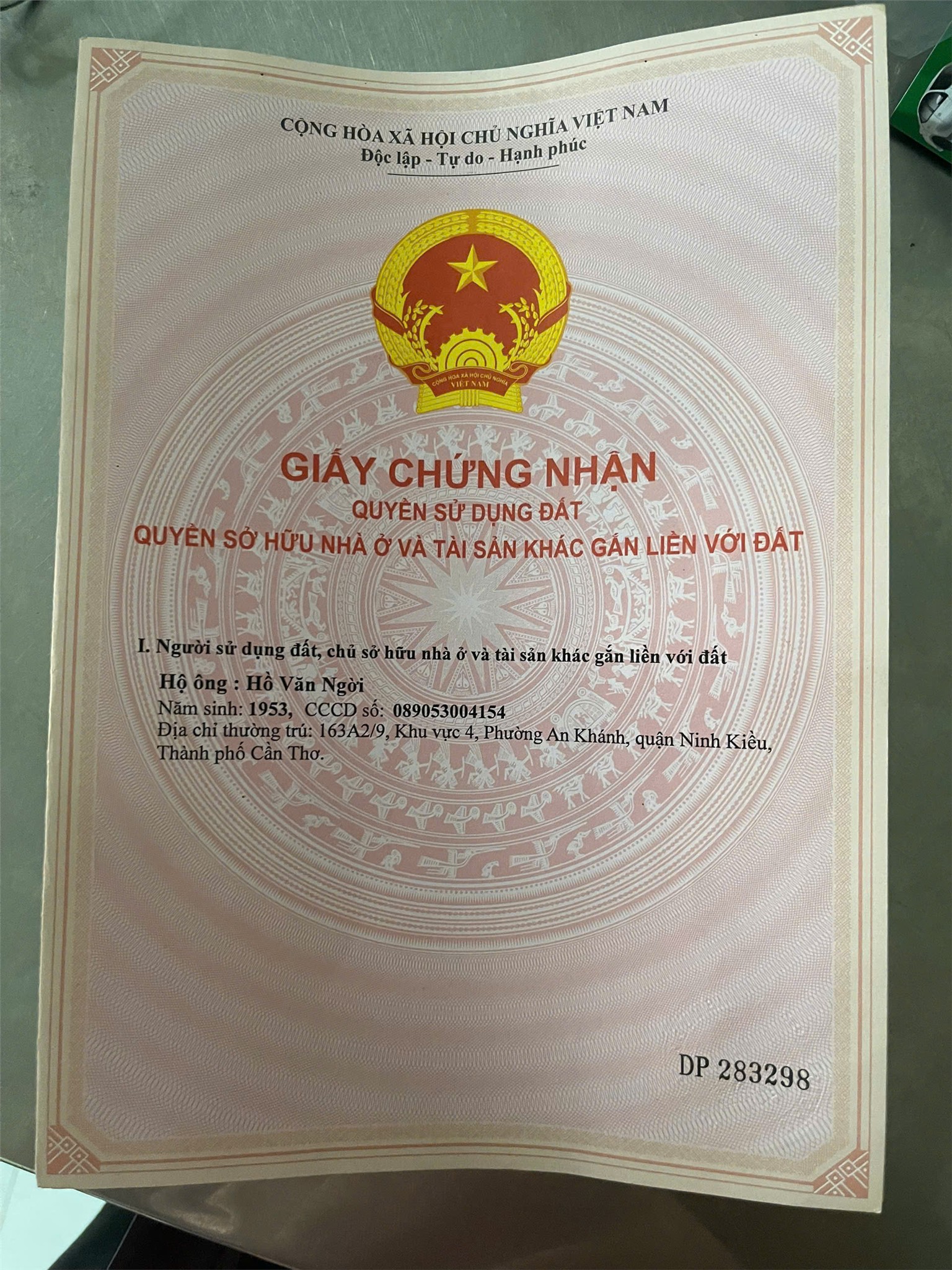 ĐẤT  ĐẸP – GIÁ TỐT  – CHÍNH CHỦ CẦN BÁN GẤP ĐẤT Tại  Phường An Khánh, Quận Ninh Kiều, Cần Thơ 15995286