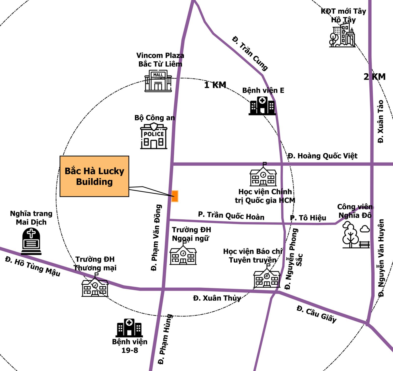 Cho thuê chung cư Bắc Hà, Phạm Văn Đồng 70m2 2 ngủ, đồ cơ bản làm vp, ở 8,5 triệu 15995297